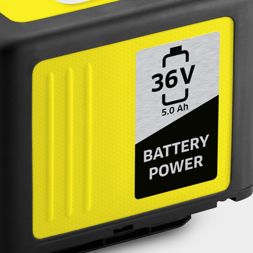 Стартер комплект Karcher Battery Power 36/50 - <h3>Инновационная технология Real Time</h3>
ЖК-дисплей постоянно отображает состояние заряда, время до окончания процесса заряда или запас времени работы.