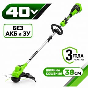 Аккумуляторный триммер Greenworks GD40LT 38см, 40v (без АКБ и З/У)