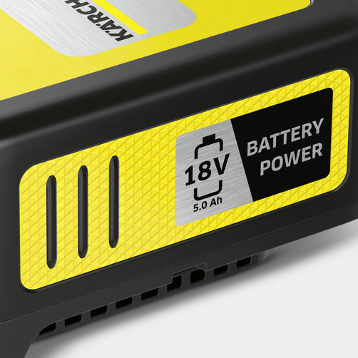 Стартер Комплект Karcher Battery Power 18/50 - <h3>Инновационная технология Real Time</h3>
ЖК-дисплей постоянно отображает состояние заряда, время до окончания процесса заряда или запас времени работы.