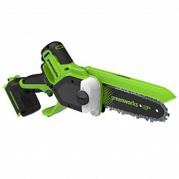 Аккумуляторная цепная мини-пила Greenworks GD24CS15 15см, б/щ, 24v (без АКБ и З/У) - изображение 2