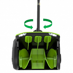 Аккумуляторный снегоуборщик (лопата) Greenworks GD60SS2 30см, б/щ, 60v (без АКБ и З/У) - изображение 2