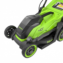 Аккумуляторный газонокосилка Greenworks GD40LM361 36см, б/щ, 40v (без АКБ и З/У) - изображение 2