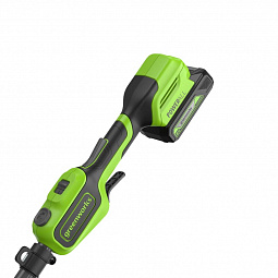 Аккумуляторный триммер Greenworks GD24LT331 33см, б/щ, 24v (АКБ 1х4Ah и З/У) - изображение 2