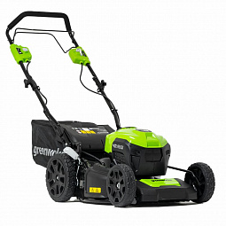 Аккумуляторная газонокосилка Greenworks GD40LM46SP 46см, самоход, б/щ, 40v (АКБ 1х5Ah и З/У) - изображение 3